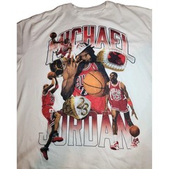 Jordan Championship Rings Oversized Tee – White – Size 2XL XXL