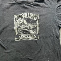 JB Shirt Mens XL Black Iguana Lodge Costa Rica Graphic Tee Crewneck Cotton