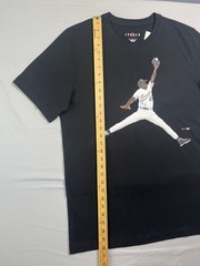 Nike Air Jordan T Shirt Mens Large Black Flight MVP Jumpman Birmingham Barons