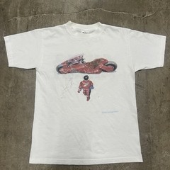 AKIRA 1988 vintage T-shirt Fashion Victim White Anime M RARE VARIATION