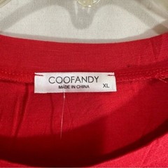 COOFANDY Mens Raglan Pleated Sleeve Muscle Fit Gym & Training T-Shirt Red XL