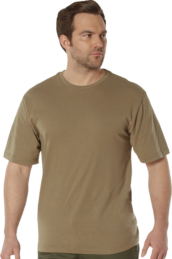 Solid & Camo Full Comfort Fit T-Shirt Polyester Cotton Everyday Soft Army Tee