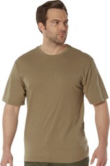 Solid & Camo Full Comfort Fit T-Shirt Polyester Cotton Everyday Soft Army Tee