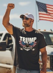 Trump Take America Back Missed Me Never Surrender 45 47 MAGA Flag Eagle T-Shirt