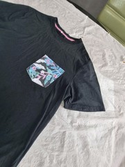 Men Chubbies The Weekend Has Arrived Short Sleeve Black Pocket Tshirt Medium