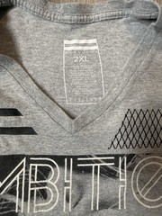 Sean John Ambition XXL Graphic T-Shirt Gray Woman Dancing V Neck Hip Hop