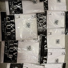 Lot Of 12 White/black Medium A-Shirt/ Tang Top Special,Last Of Inventory