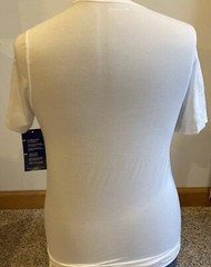 Champion Men Crew Neck Short Sleeve Small White Mesh Sport Tee Anti-Odor Wicking