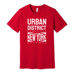 Urban District Athletic New York Apparel Unisex Short Sleeve Cotton T Shirt Grap