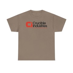 Crucible Industries Steelmaking Logo Graphic T-Shirt Rare Defunct Brand Tee