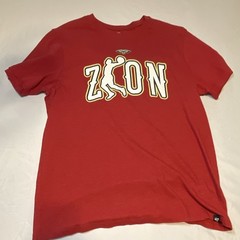 ’47 Brand Red Zion NBA Graphic Logo Crew Neck Short Sleeve T-Shirt Men’s L/G