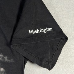 Delta Art Unlimited Mens XL Black Eagle Graphic T-Shirt Washington Souvenir Tee