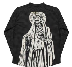 Jesus Malverde Narco Saint Jersey Black And White All Sizes Available