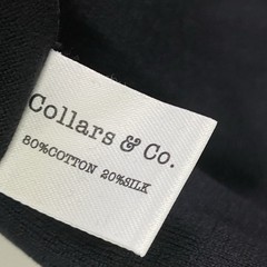 Collars & Co T-Shirt Mens S Black Cotton Silk Quiet Luxury Touch Lucca Tee NWT