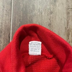 VTG Snowdrift Thermal Men’s M Red Polycotton Turtleneck Waffle-Knit Long-Sleeve