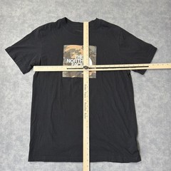 The North Face Shirt Mens L Black Camo Box Logo Graphic Tee Tagless Outdoor
