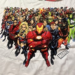 Vintage Marvel X Mad Engine Full Cast Iron Man Comics T-Shirt Size XL/XG