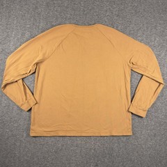 Pact Shirt Mens XL Brown Long Sleeve Organic Cotton Crewneck Tee T-Shirt Soft
