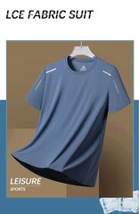 Men’s Running Quick Drying T-shirts Breathable Hiking Fishing Tees.