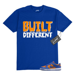 Dunk Knicks Team Royal Blue Orange Low Bright Ceramic T Shirt to Match BUILT