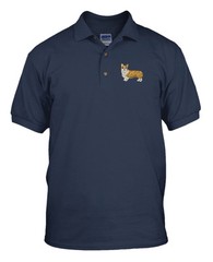 PEMBROKE WELSH CORGI DOGS CATS PETS Embroidery Embroidered Golf Polo Shirt