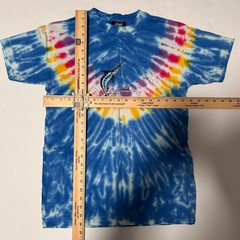 Gulf Shores Alabama Shirt Mens S Blue Tie Dye Short Sleeves Tee