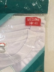 3 Pieces Crewneck White T-Shirts Medium Hunter for Men, NEW
