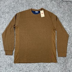 Levi’s Men’s Long Sleeve Standard Fit Thermal Shirt Brown Beige – Size L – NWT
