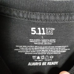5.11 Tactical purpose built gear Shirt Adult L black Short Sleeve mens casual