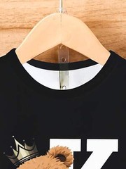 2024 Summer Trendy Men’s T-shirt – Cool Bear Pattern, Soft Polyester Fiber, Roun