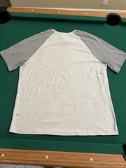 Lululemon Shirt Men XXL Grey Bodhi Short Sleeve Heathered Grey Raglan Two Tone