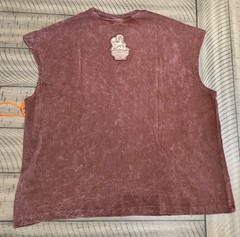 RGSTR Men’s M Brown Cotton Sleeveless Crew Neck Cherub Angels Graphic T-Shirt