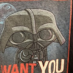 Family Guy X Star Wars Shirt M Blue Harvest Stewie Darth Vader I Want You Black