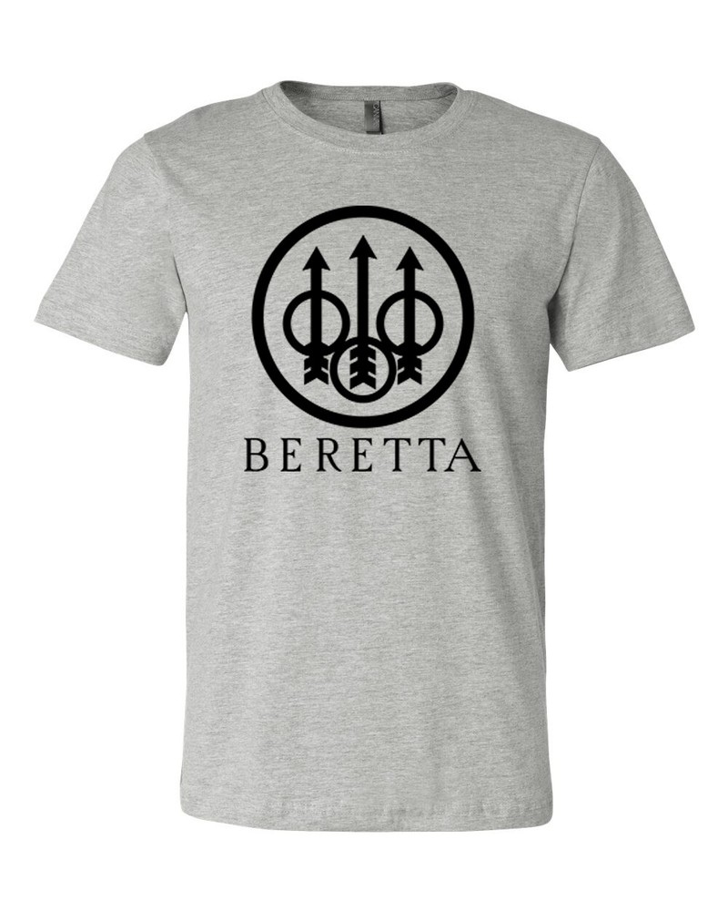 BERETTA Guns Firearms Logo Men’s Black T-Shirt S to 5XL FAST Shipping!!