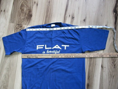 Vtg 90s Sportswear T-Shirt M Blue Single Stitch Flat is Beautiful Graphic USA Ma