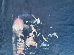 KISS Alive! Live Album Graphic Print Black Band T-Shirt XXL
