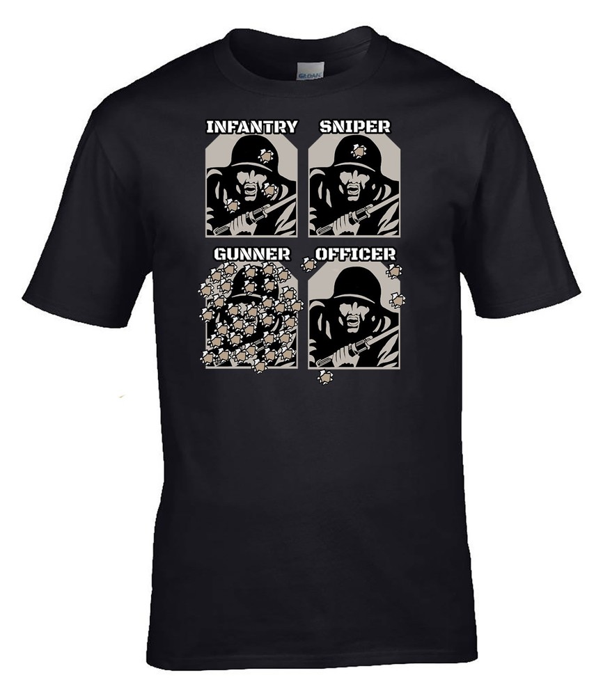 Infantry Sniper Gunner Officer Funny Army T Shirt Military Humour Veteran Gift