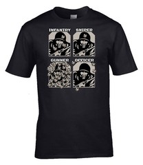 Infantry Sniper Gunner Officer Funny Army T Shirt Military Humour Veteran Gift