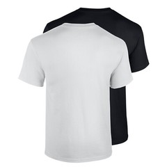 2 Pack Gildan Men’s Heavy Cotton Short Sleeve Crew Neck Classic Fit T-Shirt