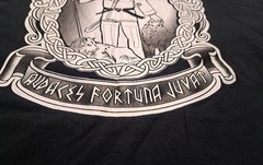 Audaces Fortuna Juvat T Shirt Size Large Black Mission First