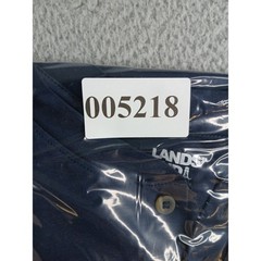 Lands’ End Henley Shirt Mens 2XL 50-52 Blue 100% Cotton Button NWT