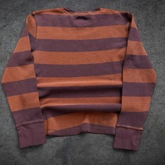 Mossimo Supply Co Striped Thermal Long Sleeve Size Medium Skate Grunge Y2K