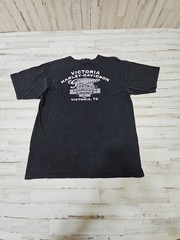 Harley Davidson Old english T-shirt World Famous Sz Large Biker Victoria Texas