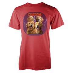 Custom Vintage Bootleg Pet Shirt Pet Photo + Name Custom Dog Portrait Adult Gift