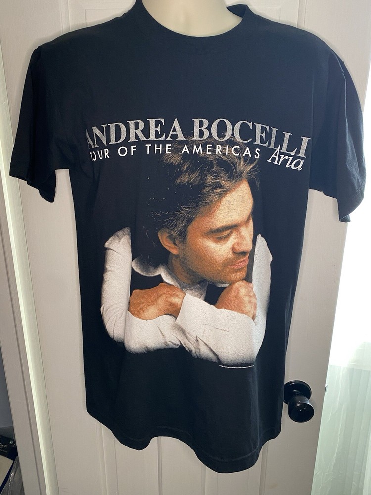 NWOT Vintage 1998 Andrea Bocelli Tour of the America’s Aria Shirt Men Medium