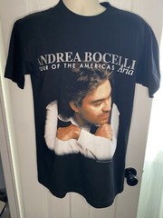 NWOT Vintage 1998 Andrea Bocelli Tour of the America’s Aria Shirt Men Medium