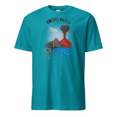 unisex – cuore nero Style Graphic Tee shirt Soft Cotton – Free Shipping