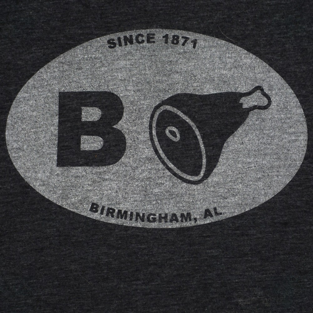 B HAM BIRMINGHAM AL T SHIRT TEE CHARCOAL GRAY ALABAMA MENS SIZE M MEDIUM