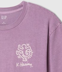 New Keith Haring Montreux Jazz Festival Gap Adult Medium Art Pigment Wash Tee