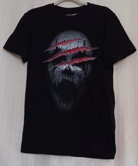 Halloween Brooklyn Vertical Black Skull Horror T Shirt Size M